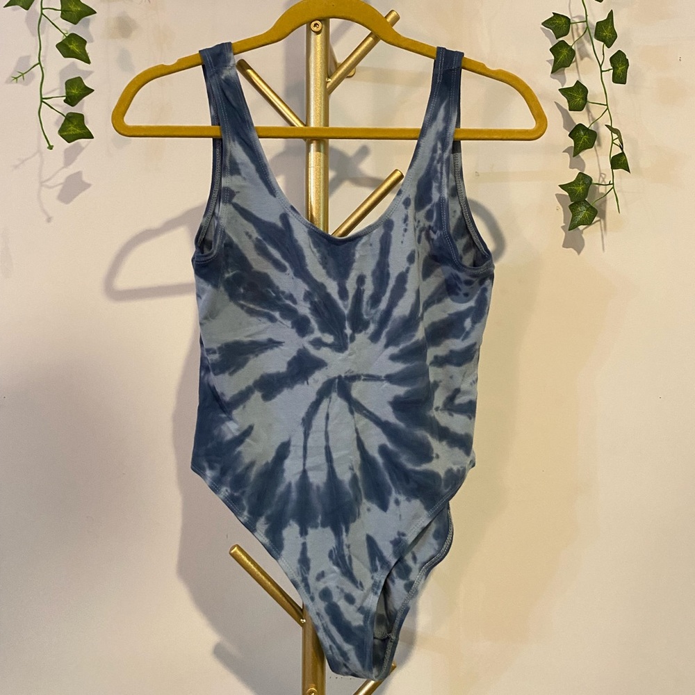 Blue Tie Dye Body Suit